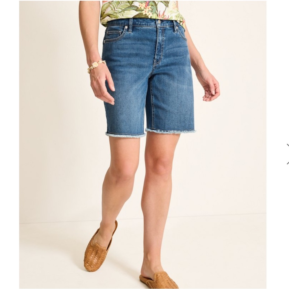 Tommy Bahama Boracay Indigo Cut Off Bermuda Shorts